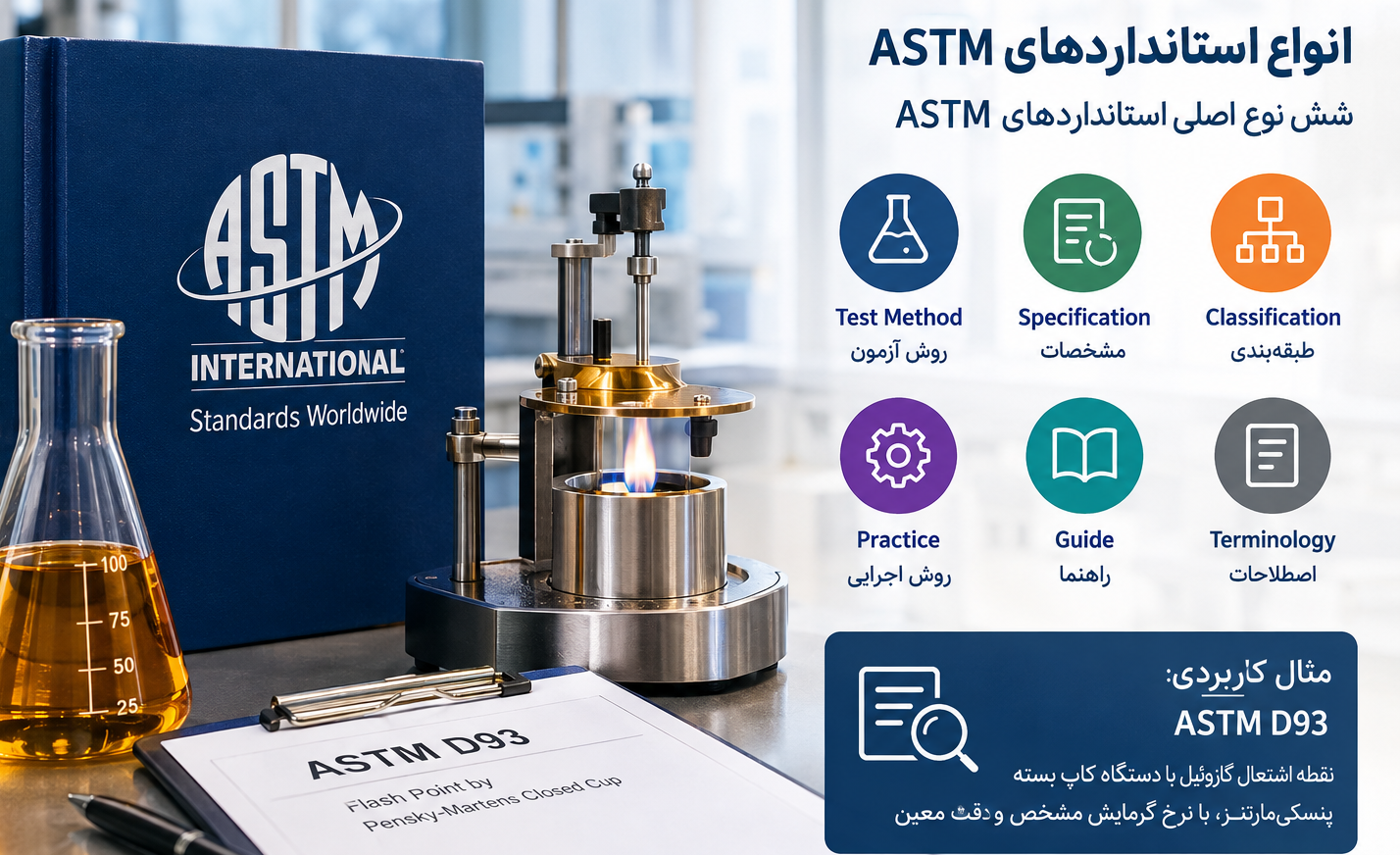 اینفوگرافیک انواع استاندارد astm